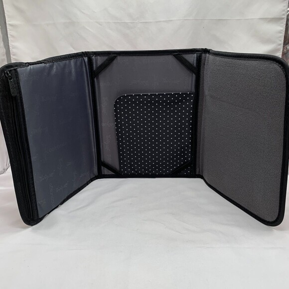 Thirty One Tri Fold iPad Tablet Case Floral Zippered Pocket Organizer Bold Bloom - Picture 2 of 9